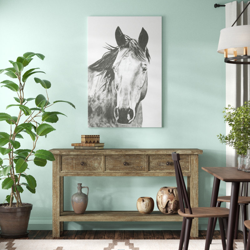 «Wildlife Snapshot: Horse I», reproduction d'art sur toile, H 48 po x l 32 po