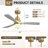 Kemp 52" W LED Standard Ceiling Fan-2009111801