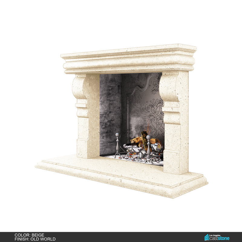 Hamilton Fireplace Surround, Old World /Beige