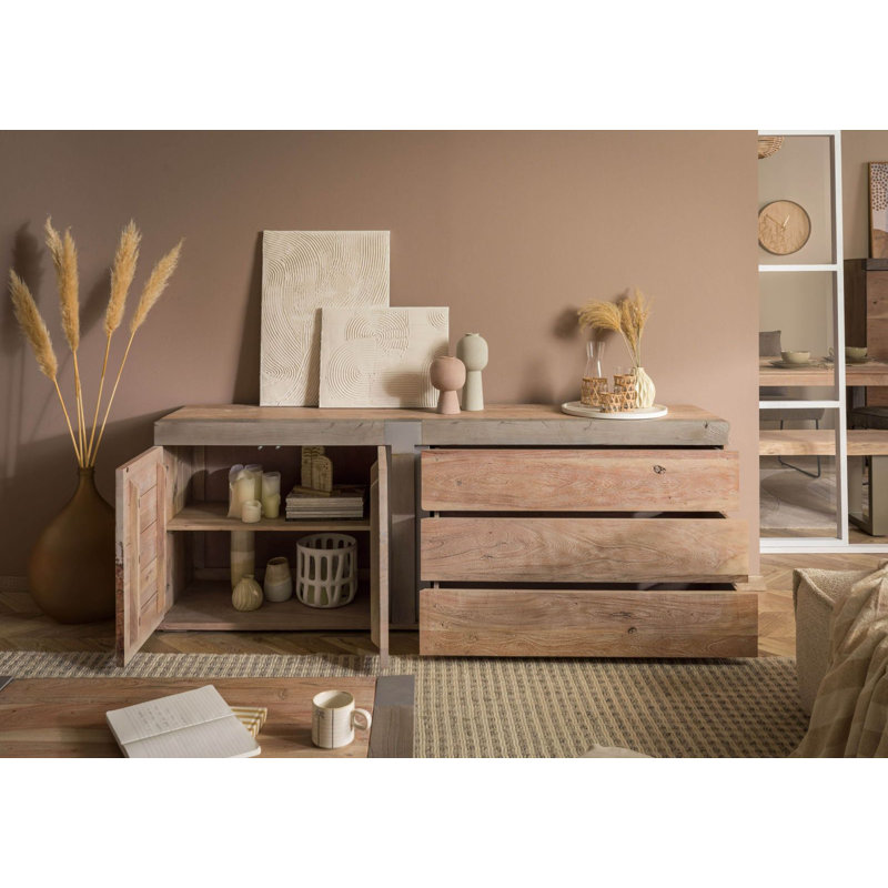Amsterdam 200cm Solid Wood Sideboard