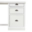 Bureau de direction en L 58 po avec 2 grandes tablettes ouvertes et 3 tiroirs, bureau d'angle, bureaux d'ordinateur