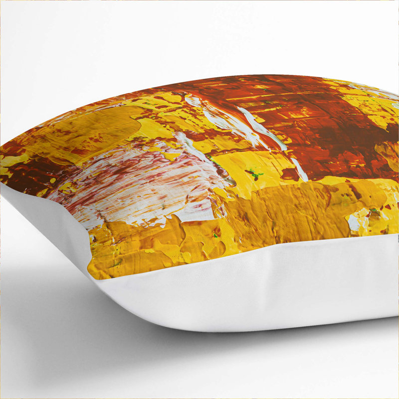 Abstract Square Cushion, White, 55 x 55 cm