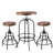 Roseboro 2 - Person Pine Solid Wood Top Four Leg Dining Set